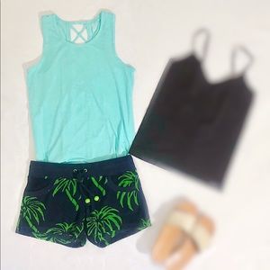Gap Tank Top & Juicy Couture Beach Shorts Bundle